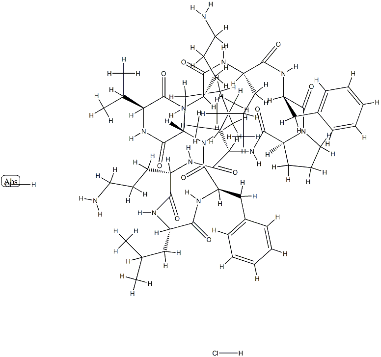グラミシジン S 塩酸塩 化学構造式