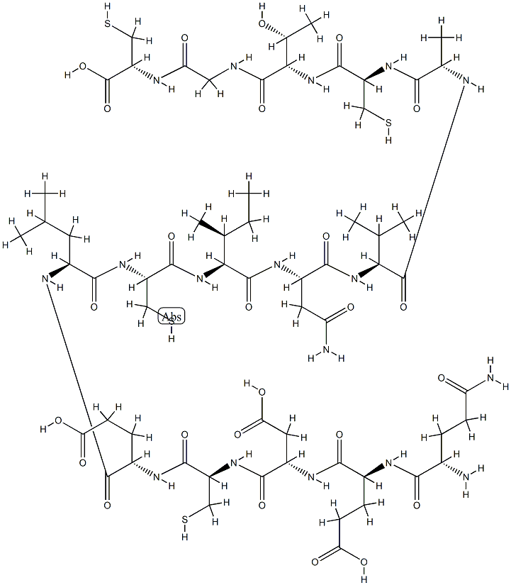 uroguanylin|H-NDDCELCVNVACTGCL-OH (CYS4 AND 12 BRIDGE, CYS7 AND 15 BRIDGE)