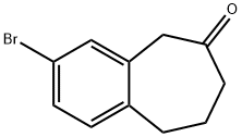3-溴-8,9-二氢-5H-苯并[7]环庚烯-6(7H)-酮, 152356-67-7, 结构式