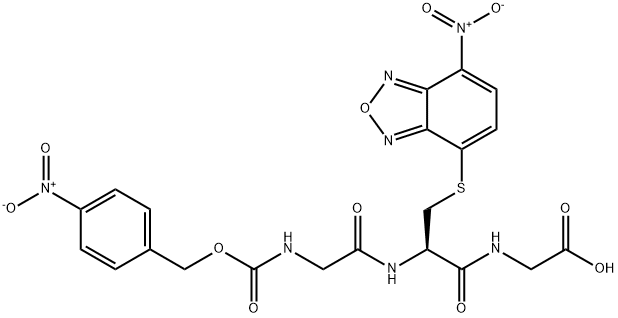 4-Nitro-Z-Gly-Cys(7-nitro-benzo[2,1,3]oxadiazol-4-yl)-Gly-OH Struktur