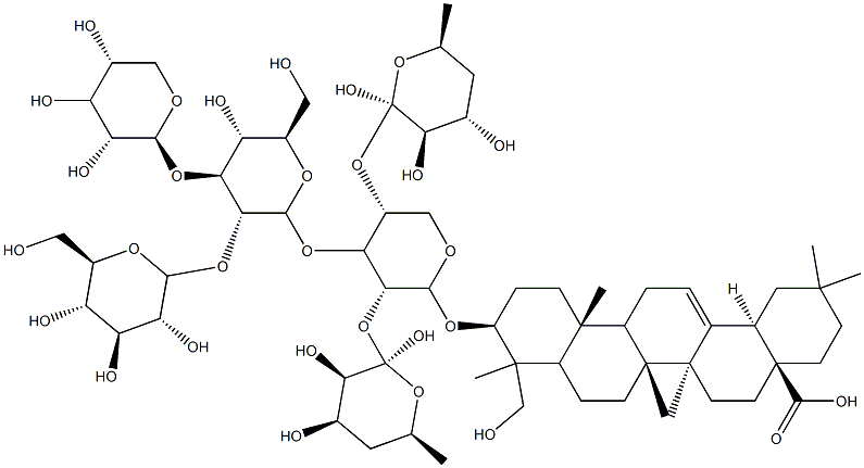 ジプサクスサポニンC 化学構造式