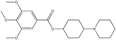 4-Piperidinocyclohexyl=3,4,5-trimethoxybenzoate Structure