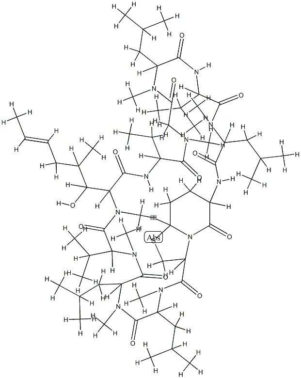 tricyclic cyclosporin A Structure