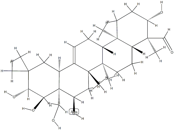 山茶皂苷元E, 15399-41-4, 结构式