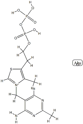 硫胺素焦磷酸,154-87-0,结构式