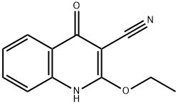 3-Quinolinecarbonitrile,2-ethoxy-1,4-dihydro-4-oxo-(9CI) 化学構造式