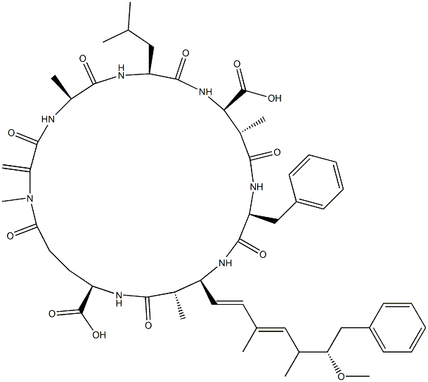 ミクロシスチン-LF 5-8ΜG/ML 化学構造式