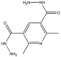 3,5-Pyridinedicarboxylicacid, 2,6-dimethyl-, 3,5-dihydrazide Structure