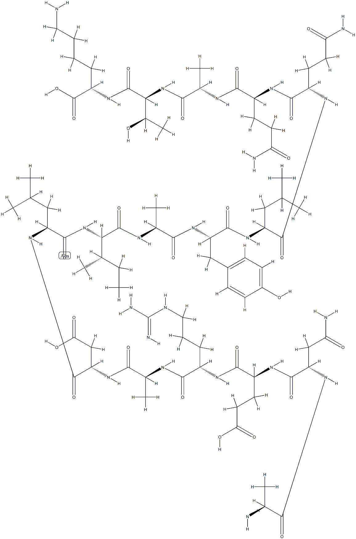 MOTH CYTOCHROME C (MCC) FRAGMENT, 154277-61-9, 结构式