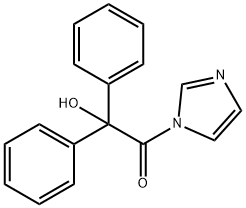 Ethanone, 2-hydroxy-1-(1H-imidazol-1-yl)-2,2-diphenyl-,15441-11-9,结构式