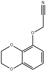 (2,3-Dihydro-benzo[1,4]dioxin-5-yloxy)-acetonitrile, 154582-36-2, 结构式
