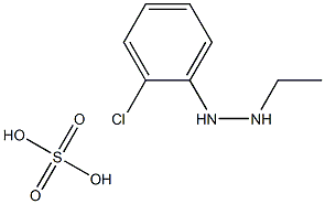 1-[2-(2-クロロフェニル)エチル]ヒドラジン·硫酸塩 化学構造式