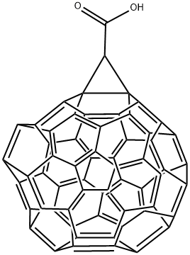 (1,2-METHANOFULLERENE C60)-61-CARBOXYLIC ACID Structure