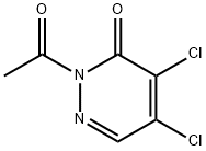 2-acetyl-4,5-dichloro-3(2H)-Pyridazinone Struktur