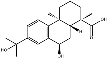 7α,15-ジヒドロキシデヒドロアビエチン酸 化学構造式
