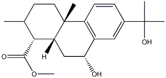 Methyl 7,15-dihydroxydehydroabietate 化学構造式