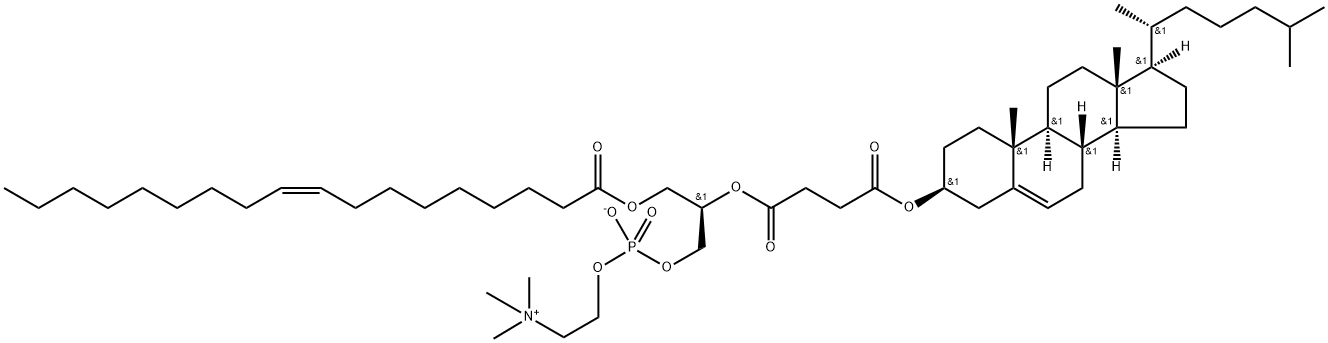 1-oleoyl-2-cholesterylheMisuccinoyl-sn-glycero-3-phosphocholine Struktur