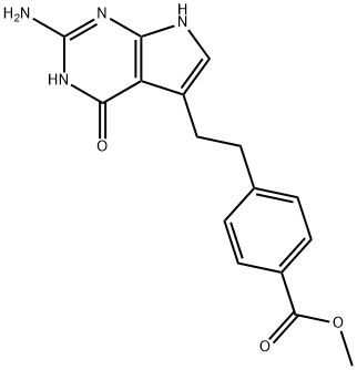 4-[2-(2-Amino-4,7-dihydro-4-oxo-1H-pyrrolo[2,3-d]pyrimidin-5-yl)ethyl]benzoic acid methyl ester|4-[2-(2-氨基-4,7-二氢-4-氧-1H-吡咯[2,3-d]嘧啶-5-基)乙基]苯甲酸甲酯