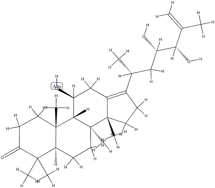 25-脱水泽泻醇A 结构式