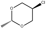 5β-Chloro-2α-methyl-1,3-dioxane Structure