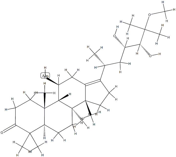 25-甲氧基泽泻醇A, 155801-00-6, 结构式