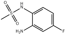 N-(2-アミノ-4-フルオロフェニル)メタンスルホンアミド 化学構造式