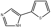 4-(2-チエニル)-1H-イミダゾール 化学構造式