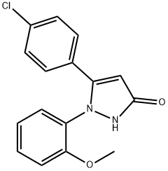 5-(4-氯苯基)-1-(2-甲氧苯基)-1H-吡唑-3(2H)-酮 结构式
