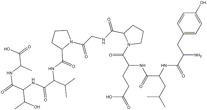 TYR-LEU-GLU-PRO-GLY-PRO-VAL-THR-ALA Structure