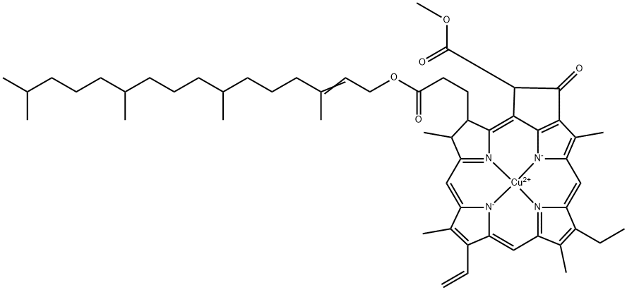 Copper Chlorophyll Struktur