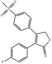 3-(4-fluorophenyl)-4-(4-(methylsulfonyl)phenyl)furan-2(5H)-one(WXFC0208) Structure