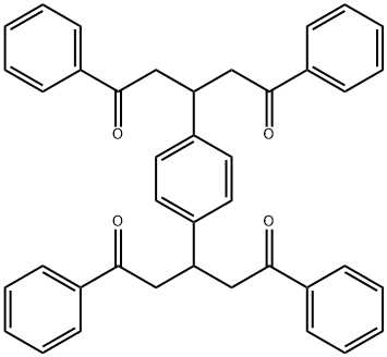3-{4-[3-oxo-1-(2-oxo-2-phenylethyl)-3-phenylpropyl]phenyl}-1,5-diphenyl-1,5-pentanedione Structure
