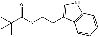 N-(2-(1H-吲哚-3-基)乙基)新戊酰胺,15776-48-4,结构式