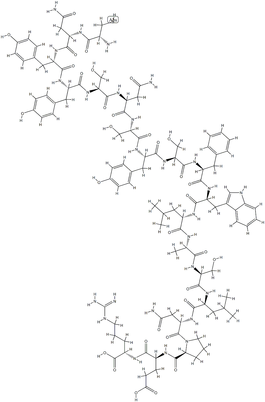 COLLAGEN TYPE IV ALPHA3 CHAIN (185-203) 化学構造式