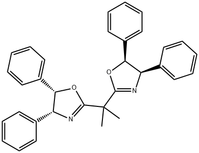 (4R,4'R,5S,5'S)-2,2'-(1-Methylethylidene)bis[4,5-dihydro-4,5-diphenyl-Oxazole Struktur