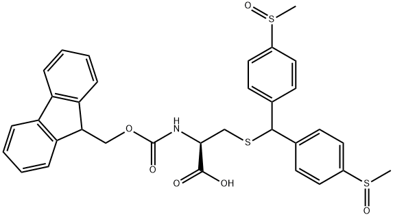 FMOC - L - CYS(MSBH) - OH, 1584646-97-8, 结构式