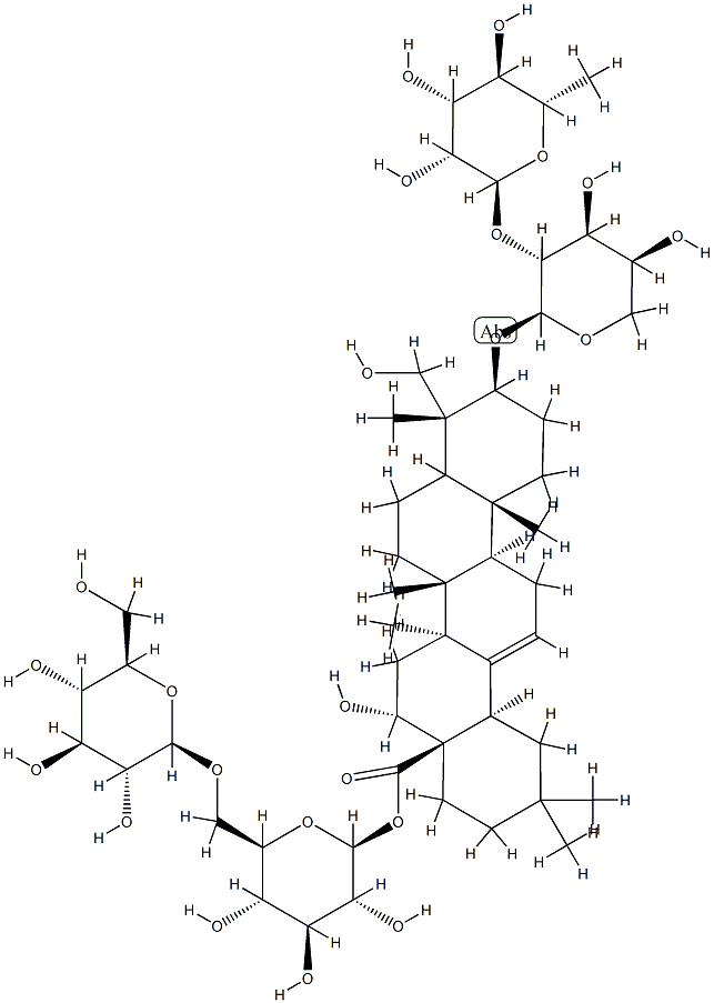 medicago-saponin P(1) Struktur