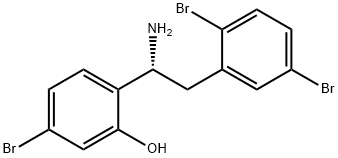 (R)-2-(1-amino-2-(2,5-dibromophenyl)ethyl)-5-bromopheno