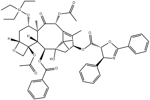 "7-(triMethylsilyl)-13-O-[((4S,5R)-2,4-diphenyl-4,5-dihydro oxazol-5-yl)carbonyl]baccatin Ⅲ Structure