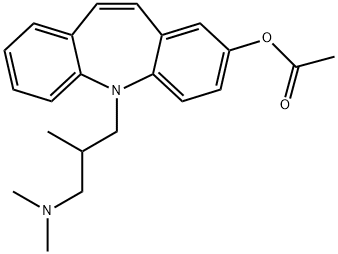 10,11-dehydro-2-acetoxytrimipramine Struktur