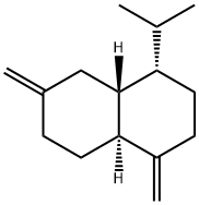 [4S,4aα,8aβ,(-)]-デカヒドロ-1,6-ビス(メチレン)-4-イソプロピルナフタレン 化学構造式