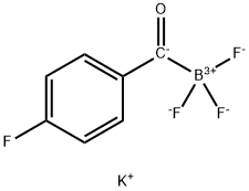 Potassium 4-fluorobenzoyltrifluoroborate Structure