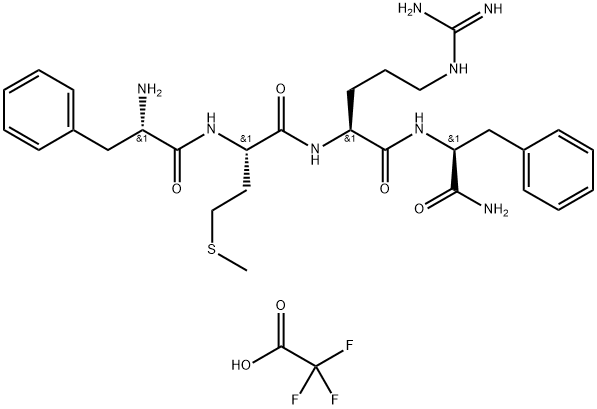 Phe-Met-Arg-Phe amide, 159237-99-7, 结构式