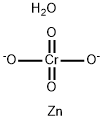 Zinc chromate oxide (Zn2(CrO4)O), monohydrate Struktur
