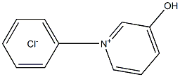 Pyridinium,3-hydroxy-1-phenyl-, chloride (1:1) 结构式