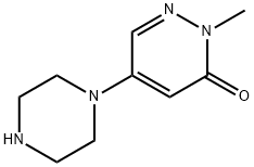 2-methyl-5-(1-piperazinyl)-3(2H)-pyridazinone(SALTDATA: 1.94HCl 1.5H2O) Structure