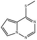 4-(甲硫基)吡咯并[2,1-F][1,2,4]三嗪, 1596350-40-1, 结构式