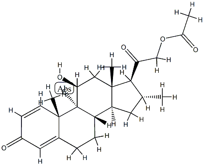 Desoxymetasone 21-Acetate Struktur