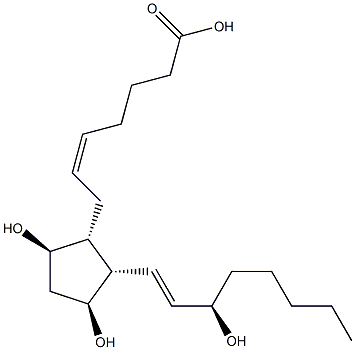 ent-8-iso Prostaglandin F2α, 159812-83-6, 结构式