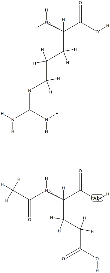 N-acetyl-L-glutamic acid, compound with L-arginine (1:1) Structure